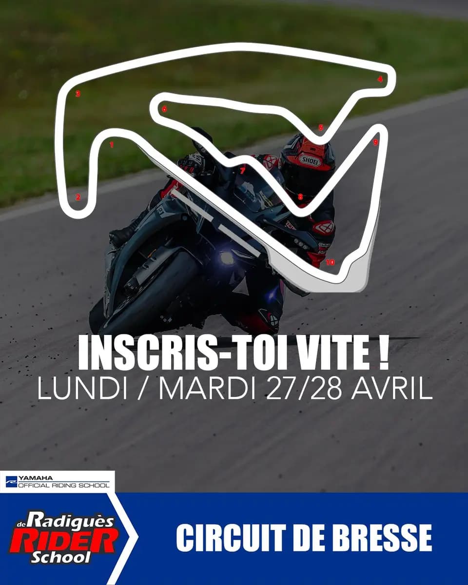 Stage de pilotage moto sur circuit